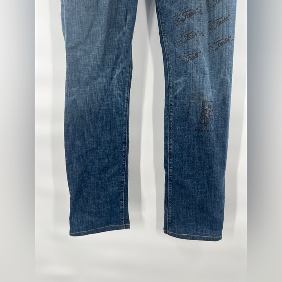 Paper Denim & Cloth 1988 graffiti blue jeans boredom size 30 - Picture 3 of 11